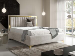 miniaturka Łóżko kubełkowe pikowane zagłowie Cliv