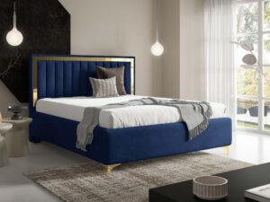 miniaturka Łóżko kubełkowe pikowane zagłowie Cliv