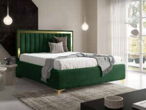 miniaturka Łóżko kubełkowe pikowane zagłowie Cliv