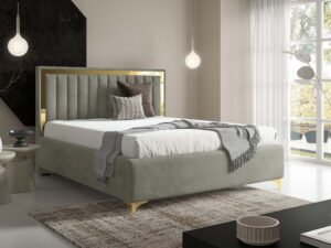 miniaturka Łóżko kubełkowe pikowane zagłowie Cliv