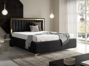 miniaturka Łóżko kubełkowe pikowane zagłowie Cliv