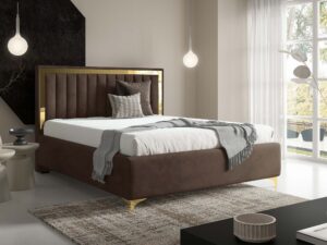 miniaturka Łóżko kubełkowe pikowane zagłowie Cliv