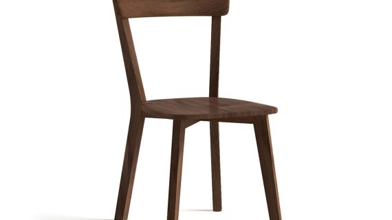 Minimalistyczne Dębowe Krzesło MAX Tabacco