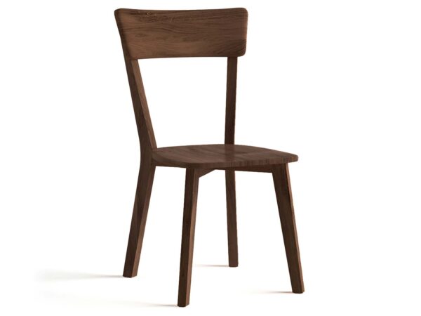 Krzesło dębowe tabacco na białym tle