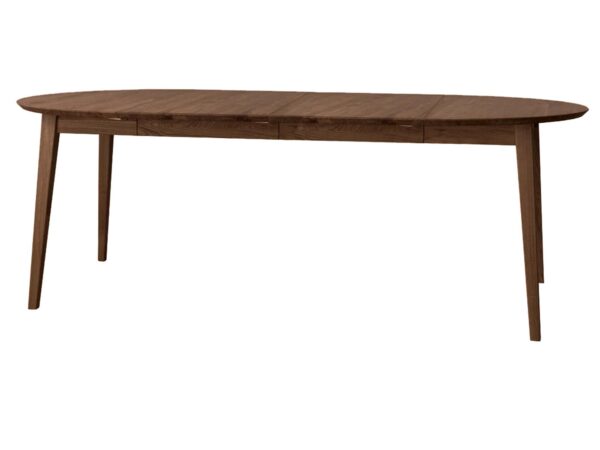 Rozłożony stół owalny dębowy tabacco 110-210 cm