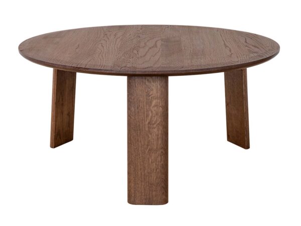 Stolik kawowy okrągły dębowy tabacco 71 cm