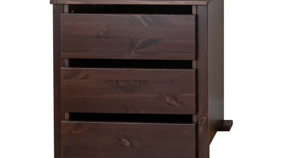 Drewniany mebel stylowy 3 szuflady Kalari