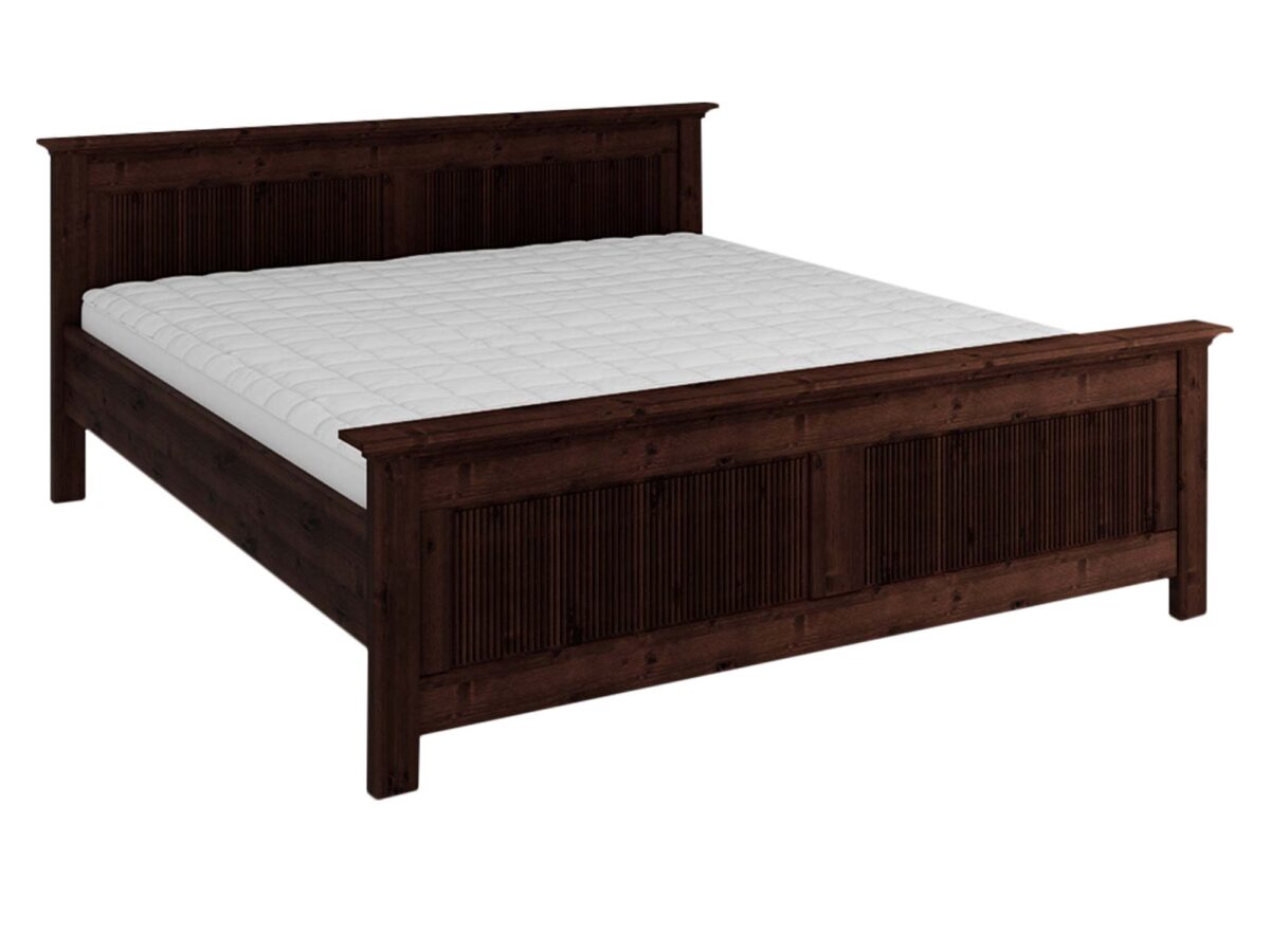 Skandynawskie drewniane łóżko 200 cm Kalari