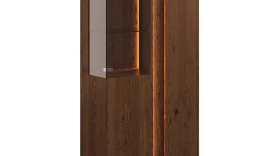 Drewniana witryna elegancka 3-drzwiowa Essentia