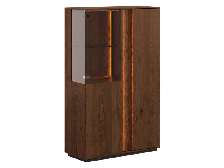 Drewniana witryna elegancka 3-drzwiowa Essentia