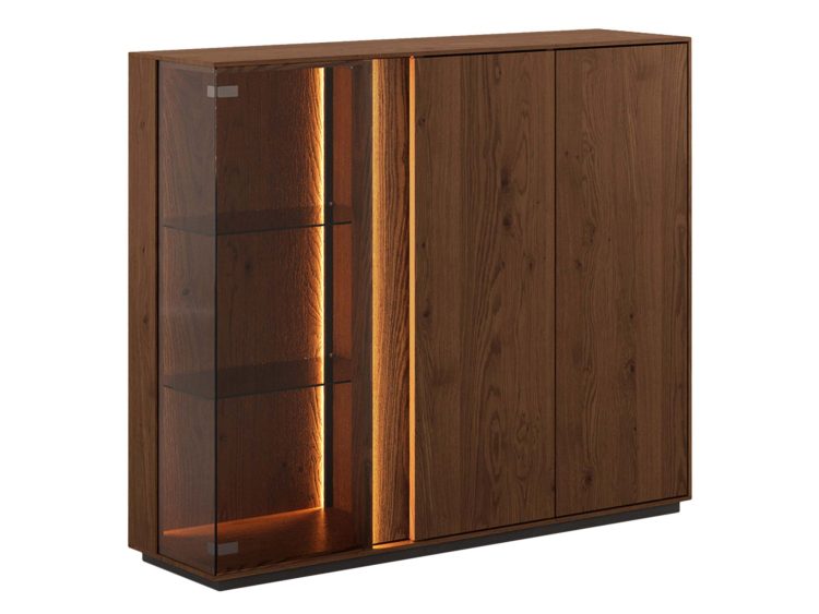 Witryna 3-drzwiowa klasyczna drewniana Essentia