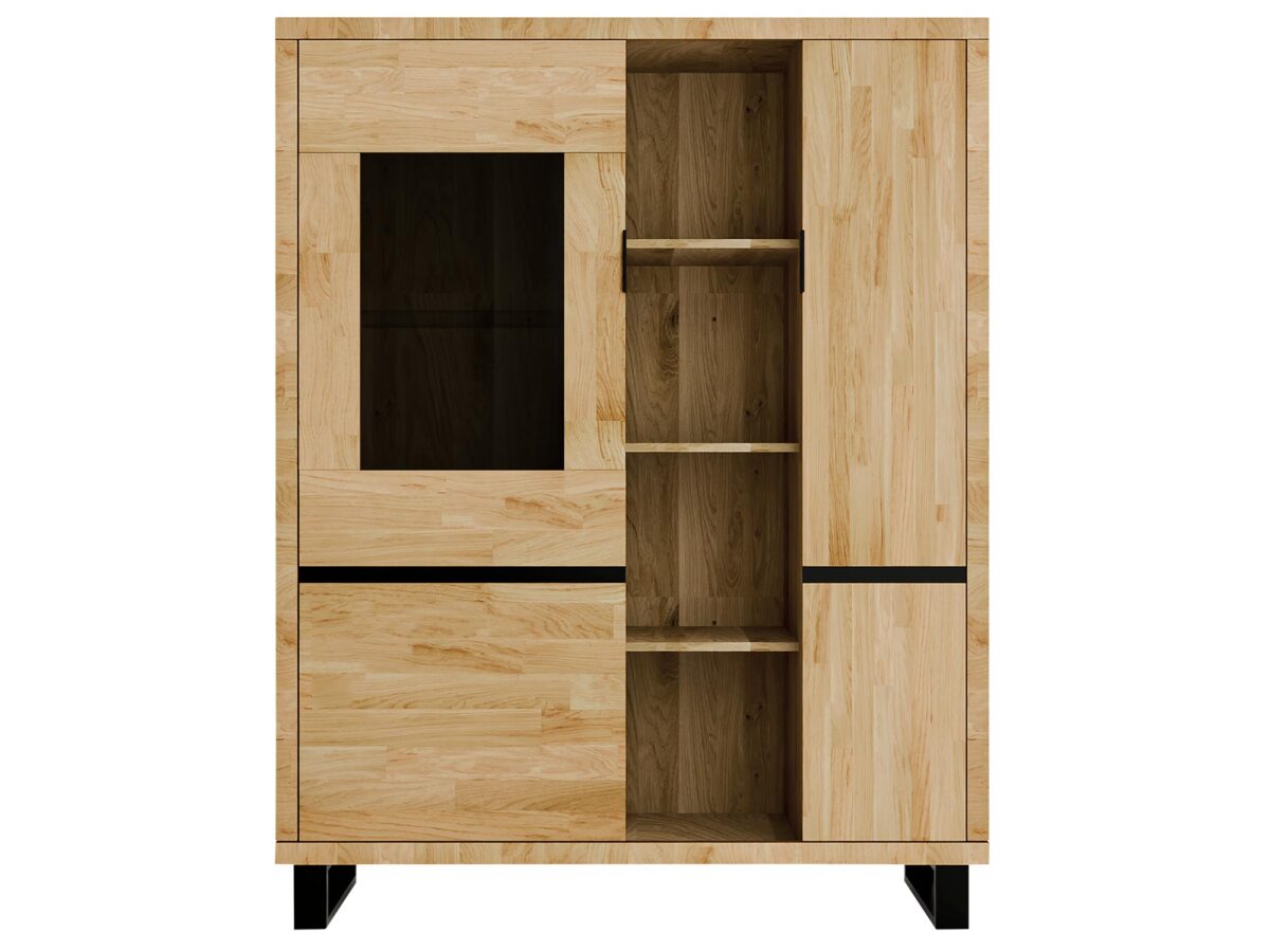 Witryna drewniana loftowa nowoczesna Nexor 07