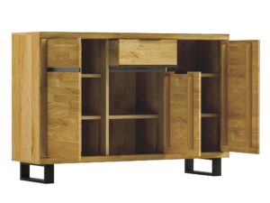 miniaturka Komoda dębowa na metalowych nóżkach Nexor 32