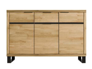 Komoda dębowa na metalowych nóżkach Nexor 32
