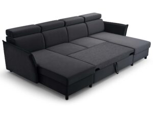 miniaturka Narożnik Nowoczesny Rozkładany Z Pojemnikiem Tuli U