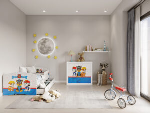 miniaturka Komoda Leo dziecięca z motywem bajkowym