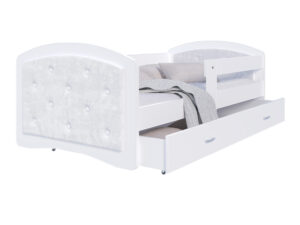 Łóżko młodzieżowe Mia 1608 G tapicerowane z szufladą