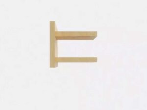 miniaturka Półka drewniana na książki Lunaro 26