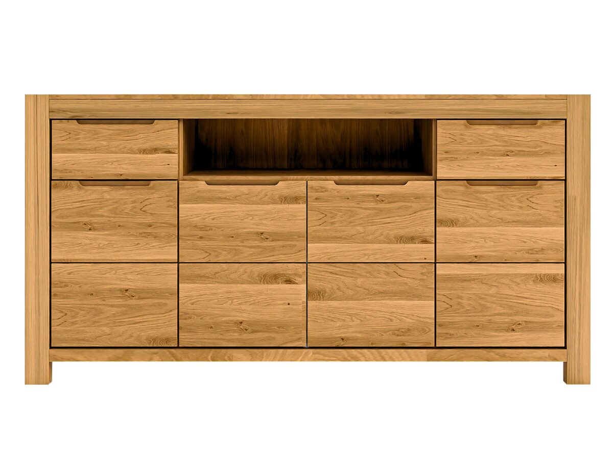 Komoda dębowa naturalne drewno Lunaro 15