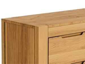 miniaturka Komoda dębowa naturalne drewno Lunaro 15