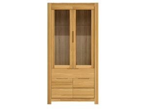 Witryna drewniana przeszklona elegancka Lunaro 70