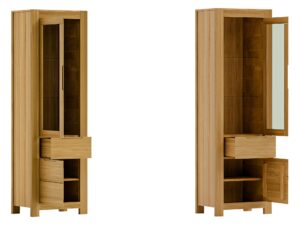 miniaturka Witryna dębowa elegancka nowoczesna Lunaro 75