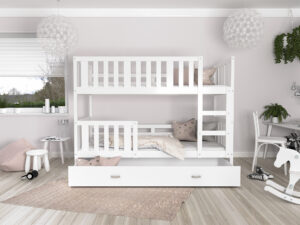 miniaturka Łóżko piętrowe Bambi 190×80 z szufladą i materacem