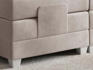 miniaturka Łóżko regulowane elektrycznie pikowane Skin