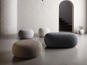 miniaturka Puf tapicerowany elegancki prosty design Febe