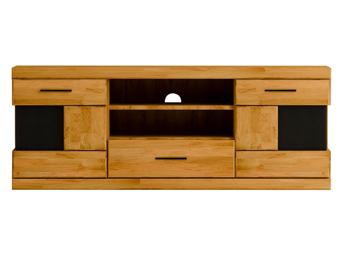 Szafka RTV dębowa wąska Avero 43