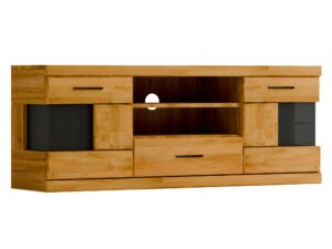 miniaturka Szafka RTV dębowa wąska Avero 43