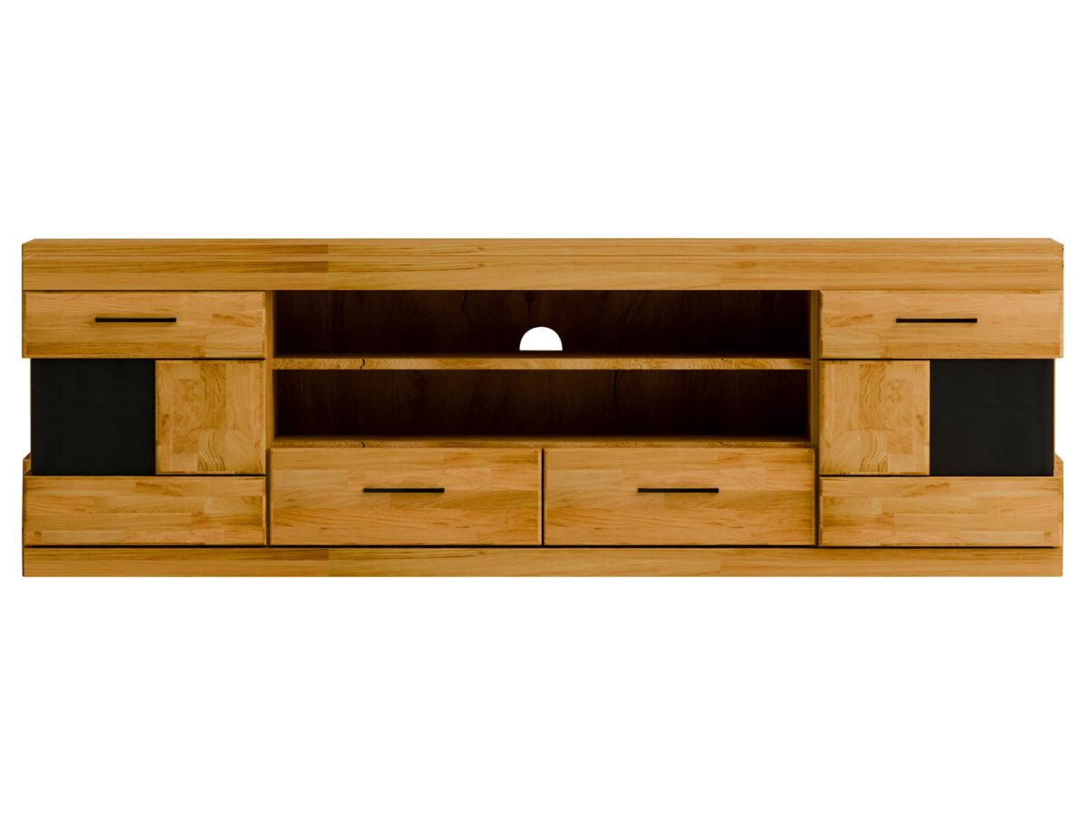 Szafka RTV dębowa 180 cm Avero 48