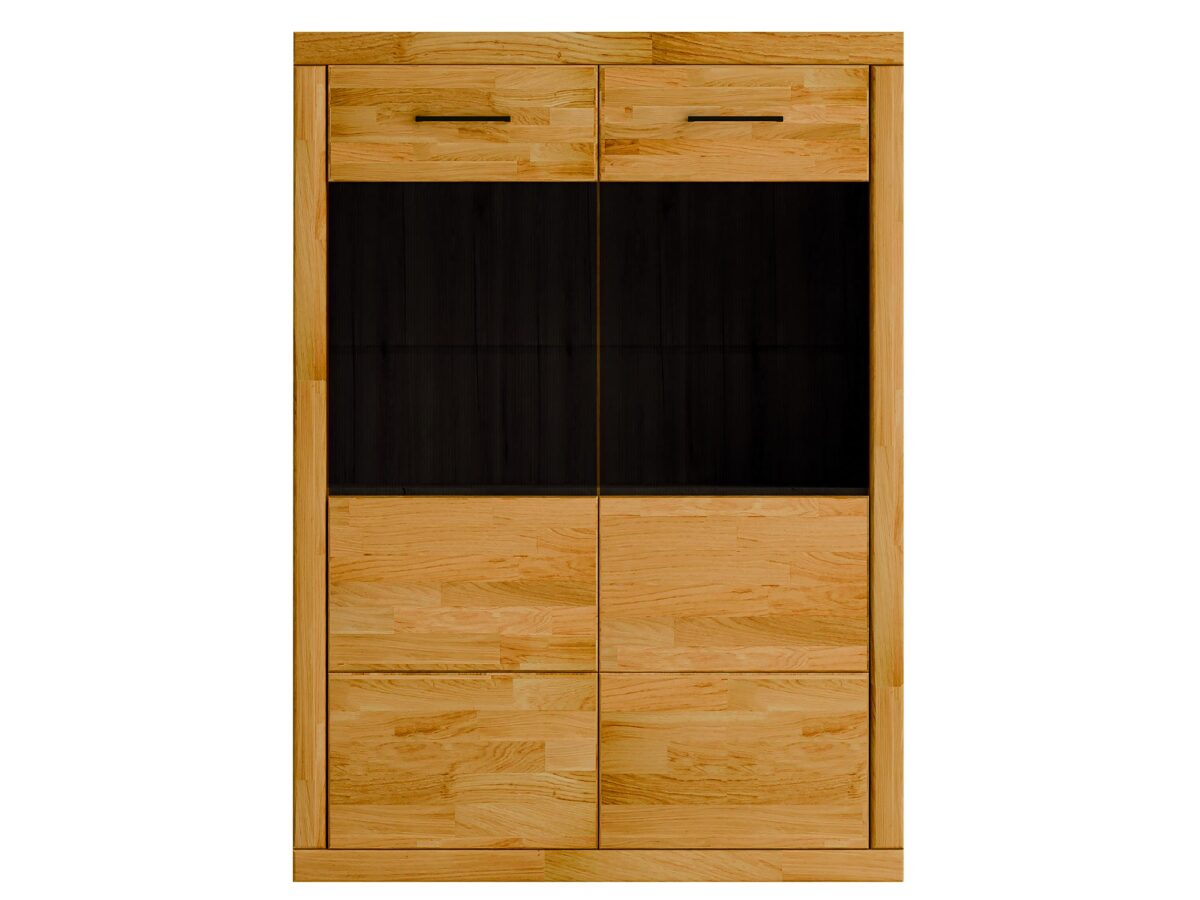 Witryna dębowa wąska nowoczesna Avero 80