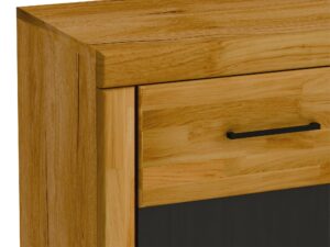 miniaturka Witryna dębowa wąska nowoczesna Avero 80