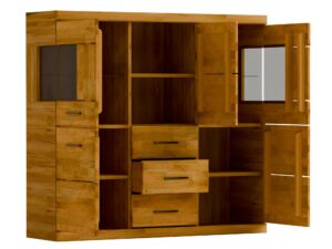 miniaturka Witryna drewniana przeszklona elegancka Avero 81