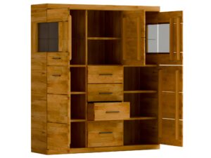 miniaturka Witryna dębowa przyciemniane szkło Avero 84