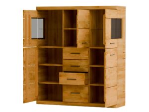 miniaturka Witryna dębowa przyciemniane szkło Avero 84