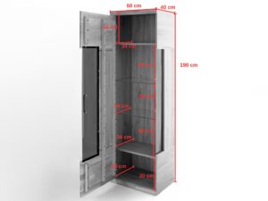 miniaturka Witryna drewniana wysoka elegancka Avero 90