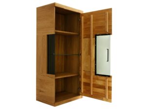 miniaturka Witryna drewniana niska szklana Avero 95