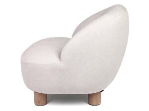 miniaturka Fotel ergonomiczny tapicerowany nogi z drewna Mixa