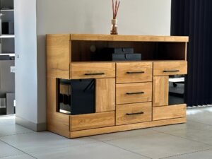 miniaturka Komoda dębowa 3 szuflady Avero 14