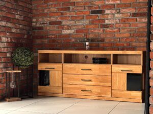 miniaturka Komoda dębowa szeroka 180 cm Avero 18