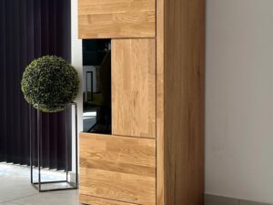 miniaturka Witryna drewniana niska szklana Avero 95