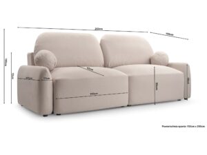 miniaturka Sofa Nowoczesna Z Pojemnikiem Rozkładana Plumpy