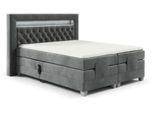 miniaturka Łóżko LED pikowane nowoczesne Paco