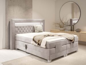 miniaturka Łóżko LED pikowane nowoczesne Paco