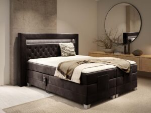 miniaturka Łóżko LED pikowane nowoczesne Paco