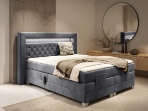 miniaturka Łóżko LED pikowane nowoczesne Paco