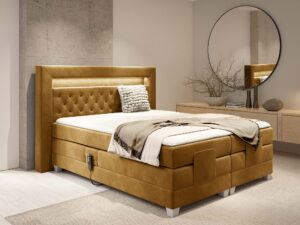 miniaturka Łóżko LED pikowane nowoczesne Paco