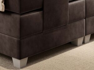 miniaturka Łóżko LED pikowane nowoczesne Paco